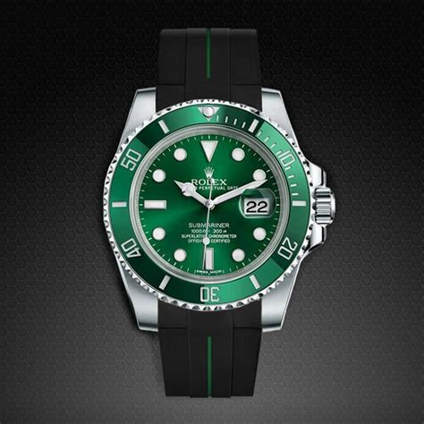 rolex submariner rubber b|rolex hulk with rubber strap.